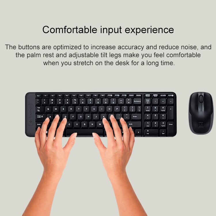 Set tastiera e mouse wireless Logitech MK220