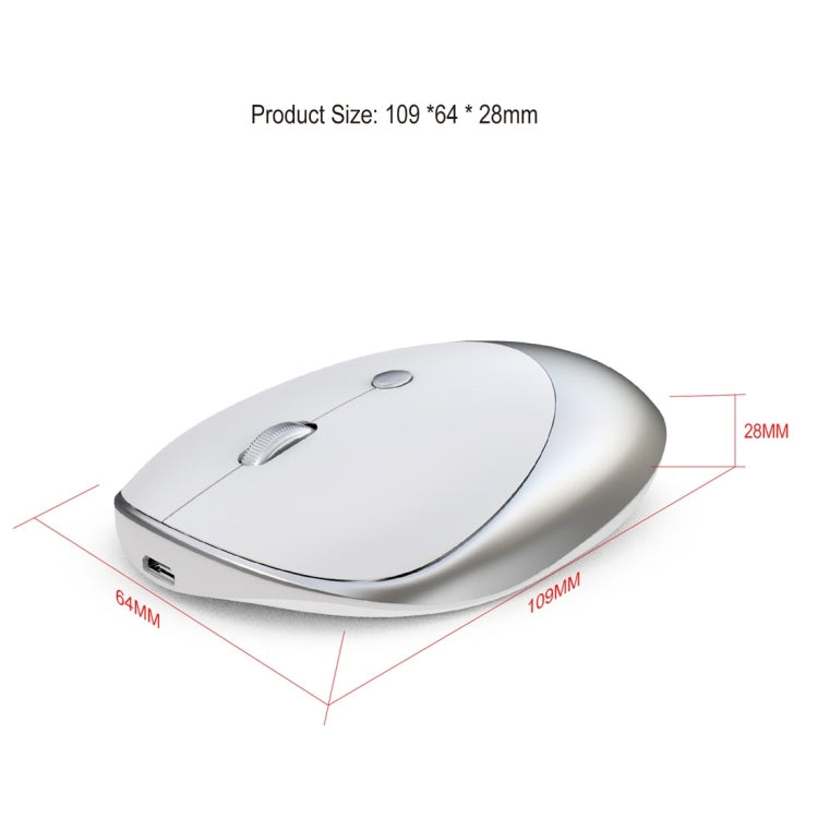 Mouse Bluetooth wireless dal design silenzioso a tre modalità HXSJ T36 2.4G Bluetooth 5.0 + 3.0