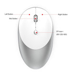 Mouse Bluetooth wireless dal design silenzioso a tre modalità HXSJ T36 2.4G Bluetooth 5.0 + 3.0
