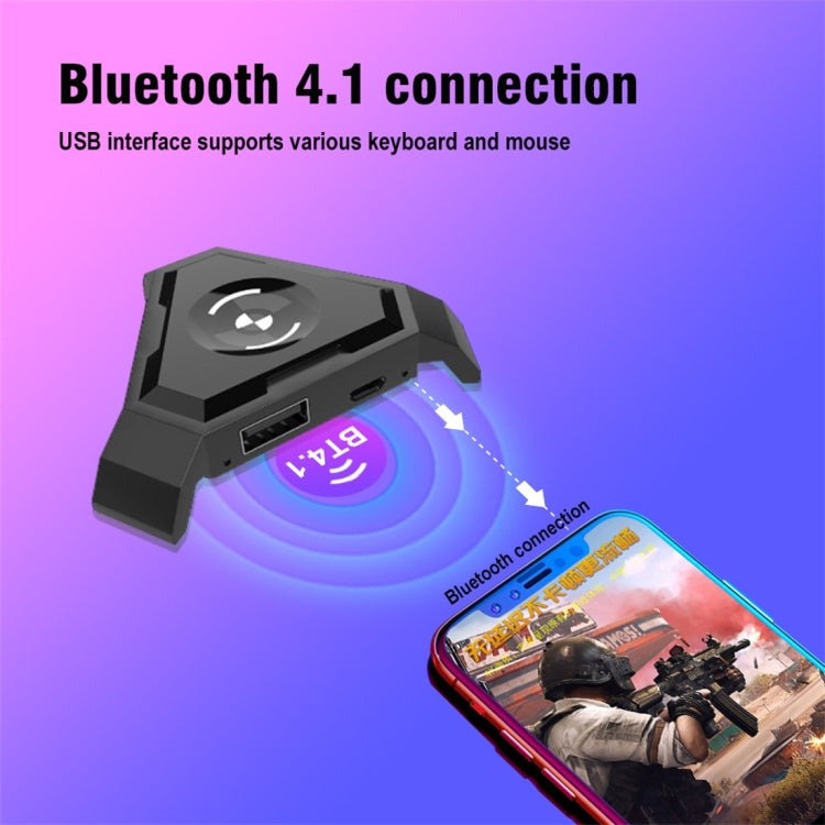 HXSJ P5 Bluetooth 4.1 Tastiera Mouse Convertitore da gioco Bluetooth, versione non stampabile