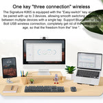 Logitech K865 104 tasti tastiera meccanica wireless Bluetooth, albero rosso, K865