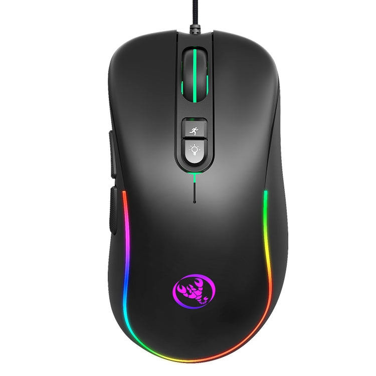 Mouse cablato da gioco programmabile con illuminazione RGB HXSJ J300 a 7 tasti, J300