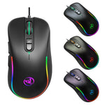 Mouse cablato da gioco programmabile con illuminazione RGB HXSJ J300 a 7 tasti, J300