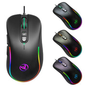 Mouse cablato da gioco programmabile con illuminazione RGB HXSJ J300 a 7 tasti, J300