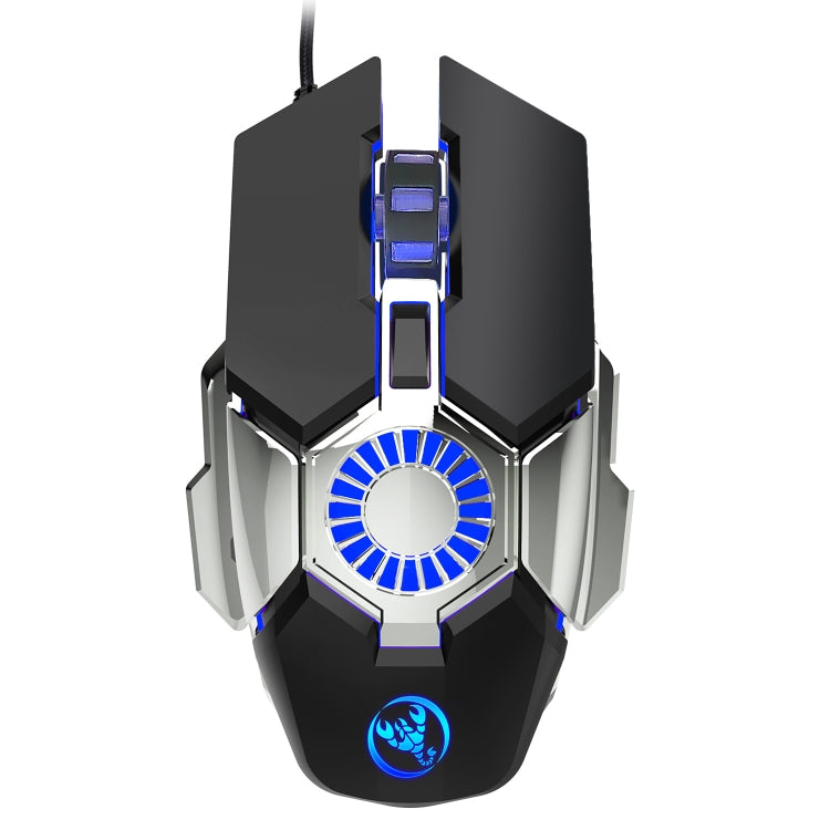 Mouse cablato per giochi e-sport programmabili con illuminazione colorata HXSJ J700, J700