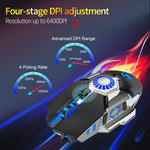 Mouse cablato per giochi e-sport programmabili con illuminazione colorata HXSJ J700, J700
