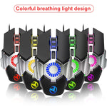 Mouse cablato per giochi e-sport programmabili con illuminazione colorata HXSJ J700, J700