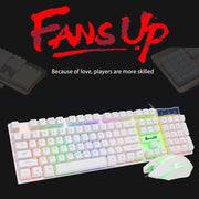 SHIPADOO D280 Tastiera a sospensione meccanica con retroilluminazione RGB cablata + kit mouse 3D per laptop, PC, RGB Backlight