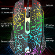SHIPADOO D620 Mouse da gioco cablato 1600 DPI