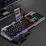 SHIPADOO GK70 Tastiera da gioco RGB traslucida con poggiamano