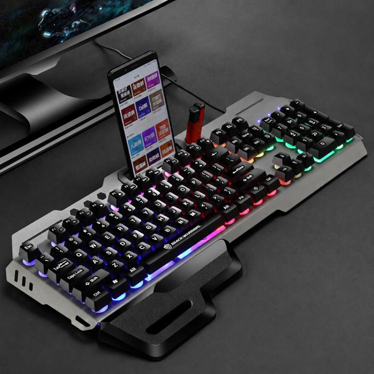 SHIPADOO GK70 Tastiera da gioco RGB traslucida con poggiamano