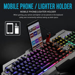 SHIPADOO GK70 Tastiera da gioco RGB traslucida con poggiamano