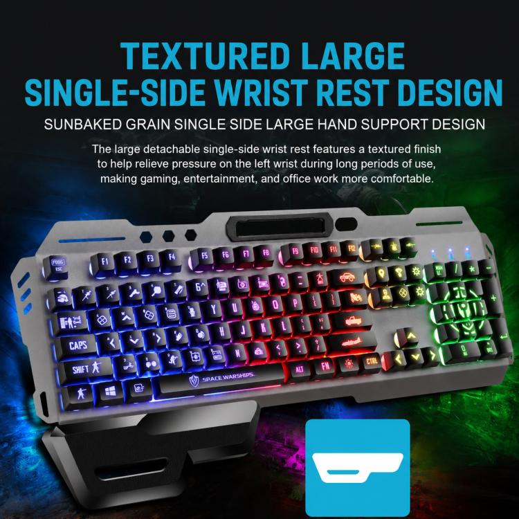 Tastiera gaming SHIPADOO GK70 RGB wired traslucida