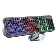 Tastiera e mouse gaming cablati RGB 104 tasti SHIPADOO