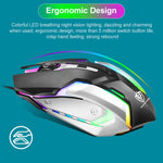 Tastiera e mouse gaming cablati RGB 104 tasti SHIPADOO
