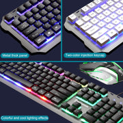 Tastiera e mouse gaming cablati RGB 104 tasti SHIPADOO