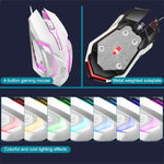 Tastiera e mouse gaming cablati RGB 104 tasti SHIPADOO