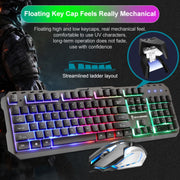 Tastiera e mouse gaming cablati RGB 104 tasti SHIPADOO