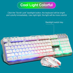 Tastiera e mouse gaming cablati RGB 104 tasti SHIPADOO