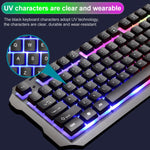 Tastiera e mouse gaming cablati RGB 104 tasti SHIPADOO