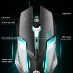 Tastiera e mouse gaming cablati RGB 104 tasti SHIPADOO