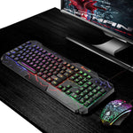 SHIPADOO D620 Kit mouse tastiera da gioco retroilluminato a colori RGB cablato a 104 tasti per laptop, PC