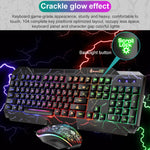 SHIPADOO D620 Kit mouse tastiera da gioco retroilluminato a colori RGB cablato a 104 tasti per laptop, PC