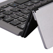 F18 Tastiera wireless Bluetooth pieghevole ultrasottile ricaricabile a 58 tasti con supporto