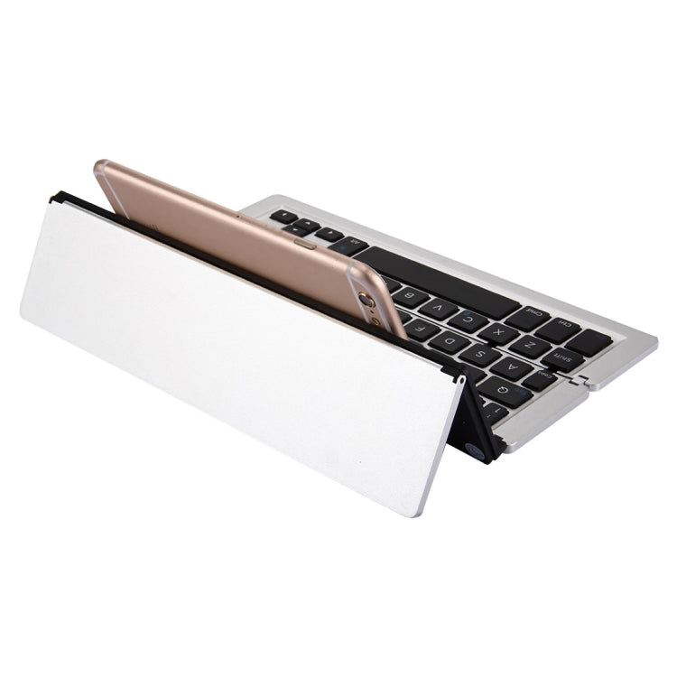 F18 Tastiera wireless Bluetooth pieghevole ultrasottile ricaricabile a 58 tasti con supporto