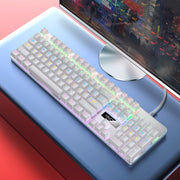 Tastiera da gioco meccanica USB YINDIAO ZK-3 cablata, stelo blu, Blue Shaft
