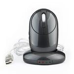 Mouse ottico wireless ricaricabile MZ-012 2.4G 1200 DPI con HUB USB a 3 porte/dock di ricarica