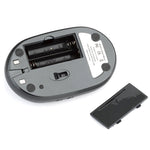 Mouse ottico wireless ricaricabile MZ-012 2.4G 1200 DPI con HUB USB a 3 porte/dock di ricarica