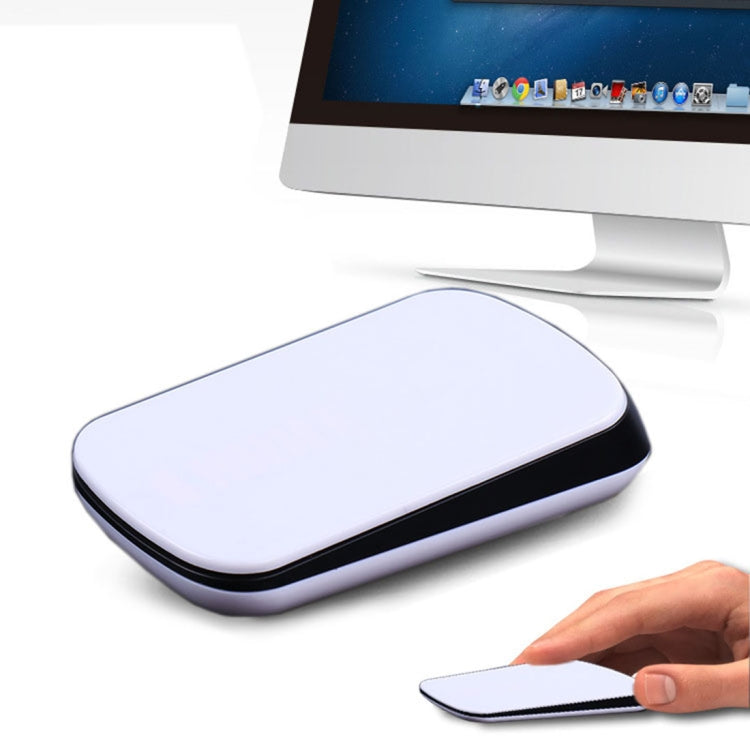 Mouse ottico wireless touch scroll TM-825 da 2,4 GHz 1200 DPI per laptop desktop Mac (bianco)