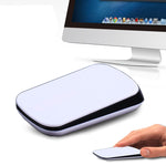 Mouse ottico wireless touch scroll TM-825 da 2,4 GHz 1200 DPI per laptop desktop Mac (bianco)