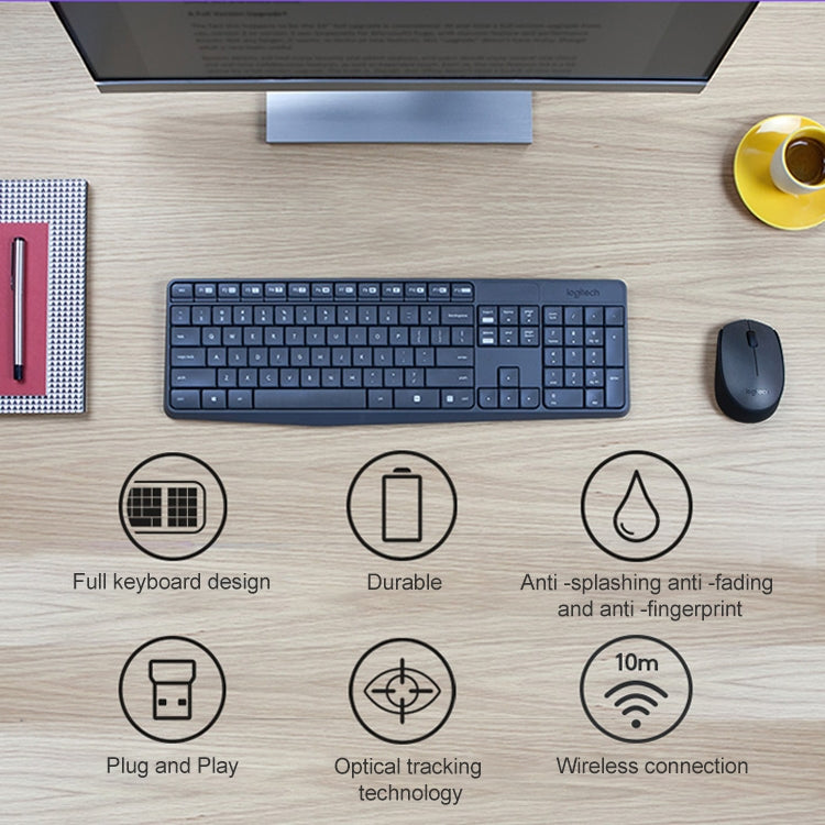 Set tastiera e mouse wireless Logitech MK235