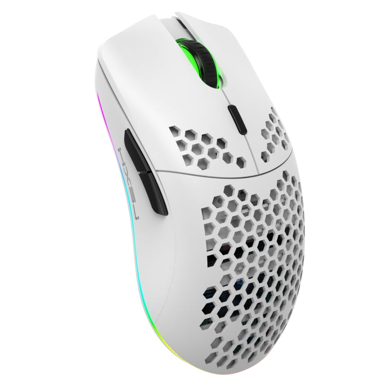 Mouse wireless da gioco programmabile con illuminazione colorata HXSJ T66 a 7 tasti, T66(White), T66(Black)