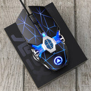 Mouse meccanico da gioco cablato con luce RGB regolabile a 4 modalità YINDIAO 3200 DPI, stile: versione silenziosa, Style: Silent Version