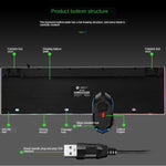 Set tastiera e mouse cablati punk retroilluminati con sensazione meccanica TX300