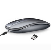 Mouse per PC notebook Bluetooth wireless a doppia modalità ultrasottile silenzioso ricaricabile HXSJ M90 da 2,4 GHz