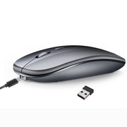 Mouse per PC notebook Bluetooth wireless a doppia modalità ultrasottile silenzioso ricaricabile HXSJ M90 da 2,4 GHz