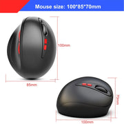 Mouse ottico wireless ergonomico per notebook HXSJ T33 da 2,4 GHz