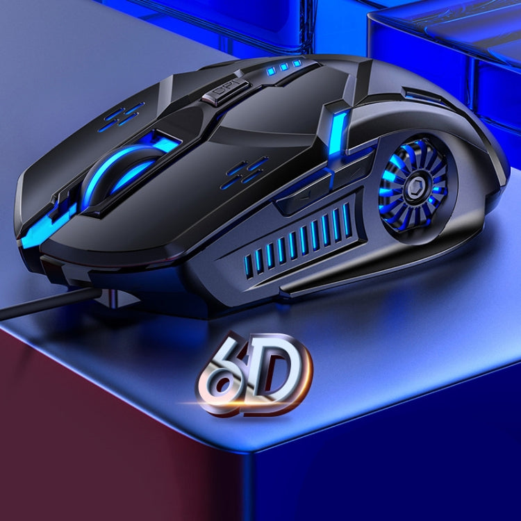 Mouse da gioco cablato silenzioso con luce RGB regolabile a 4 modalità YINDIAO G5 3200 DPI, G5 Silent Ver. Black, G5 Silent Ver. White