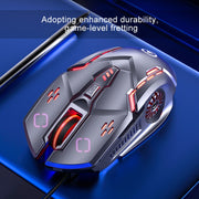 Mouse da gioco cablato con luce RGB a 6 tasti regolabile YINDIAO G5 3200 DPI, G5 White, G5 Black
