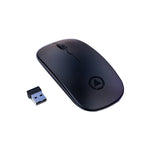 Mouse silenzioso wireless regolabile YINDIAO A2 da 2,4 GHz 1600 DPI in 3 modalità, alimentato a batteria, Battery ver.