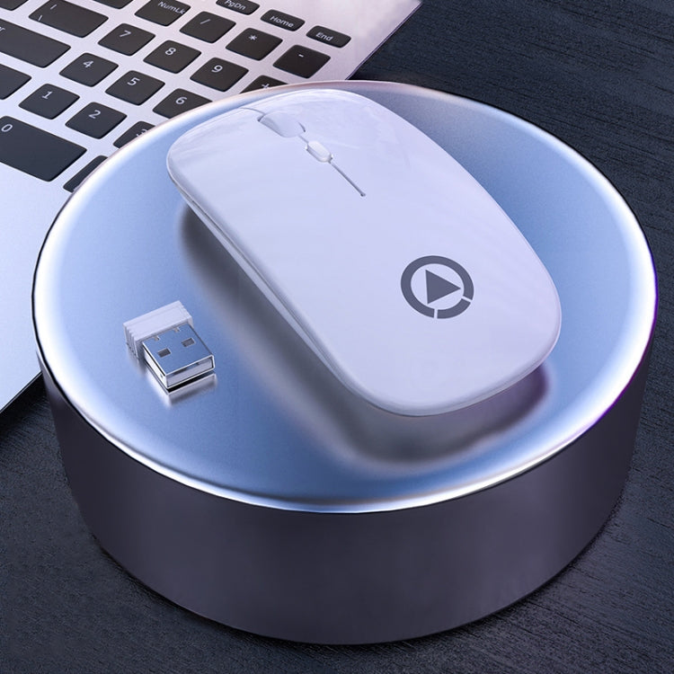 Mouse silenzioso wireless regolabile YINDIAO A2 da 2,4 GHz 1600 DPI in 3 modalità, alimentato a batteria, Battery ver.
