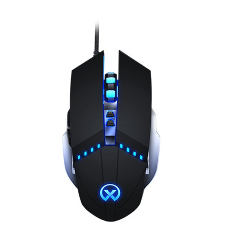 Mouse da gioco cablato con luce RGB regolabile a 7 tasti YINDIAO G3PRO 3200 DPI a 4 modalità, GM20 Black, GM20 White