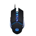 Mouse da gioco cablato con luce RGB regolabile a 7 tasti YINDIAO G3PRO 3200 DPI a 4 modalità, GM20 Black, GM20 White