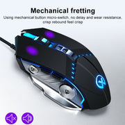 Mouse da gioco cablato con luce RGB regolabile a 7 tasti YINDIAO G3PRO 3200 DPI a 4 modalità, GM20 Black, GM20 White