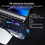 Mouse da gioco cablato con luce RGB regolabile a 7 tasti YINDIAO G3PRO 3200 DPI a 4 modalità, GM20 Black, GM20 White