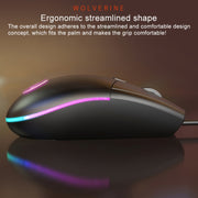 Mouse aziendale cablato con luce RGB regolabile a 3 modalità YINDIAO G3SE 1600 DPI